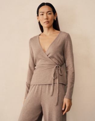 Ballerina Wrap Cardigan with Cashmere