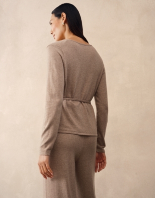 Ballerina Wrap Cardigan with Cashmere
