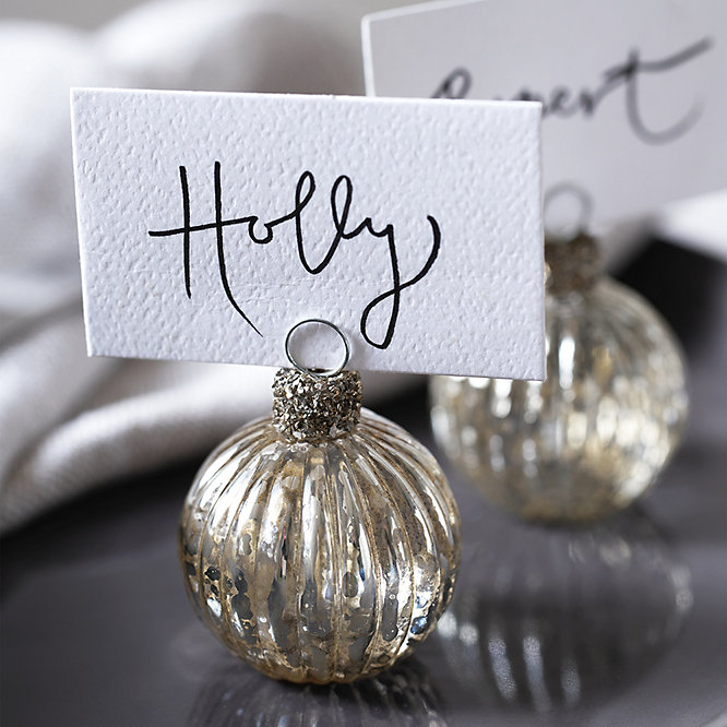 Bauble Placecard Holders – Set of 6