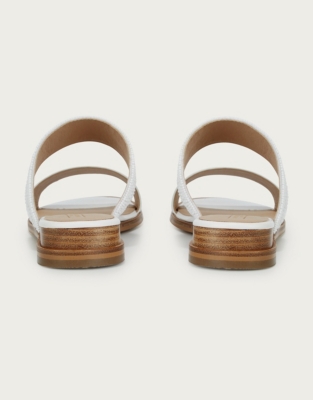 leather wedge flip flops