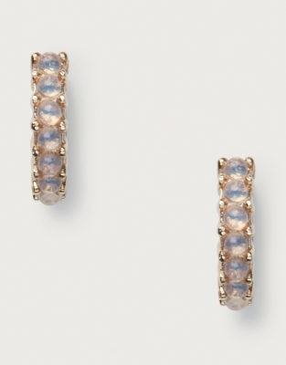 Beaded Mini Huggie Earrings