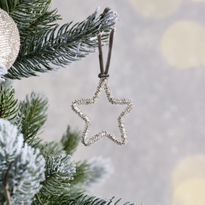 beaded star christmas decoration