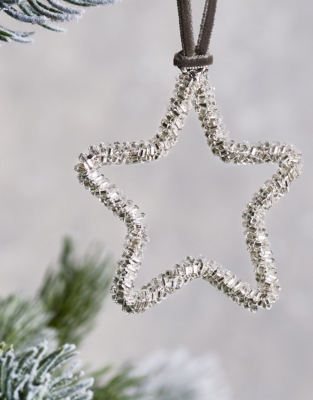 Beaded Star Decoration – 6.5cm