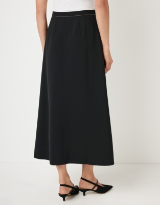 Beaded Trim Wrap Skirt
