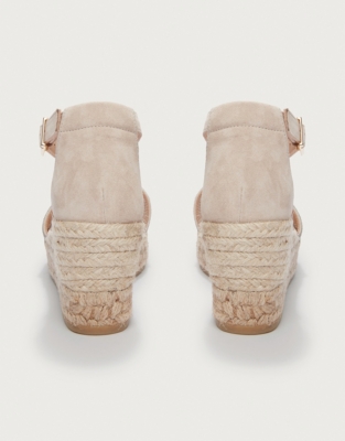 Beaded Wedge Espadrille Sandal