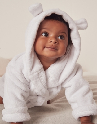 The white company baby hotsell dressing gown