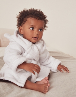 Bear Ears Recycled Snuggle Baby Robe (0–12mths)