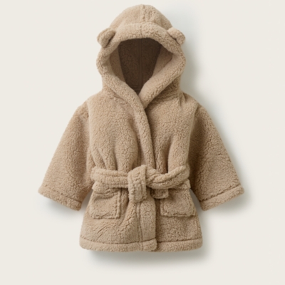 Bear Hooded Snuggle Robe (0–12mnths)