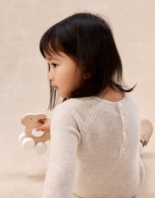 Bear Romper — with Cashmere (0–24mths)
