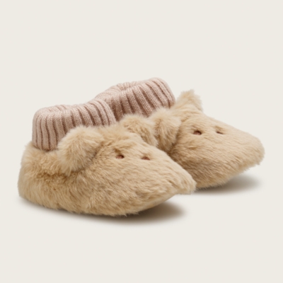 Bear Slipper Booties (0–12mnths)