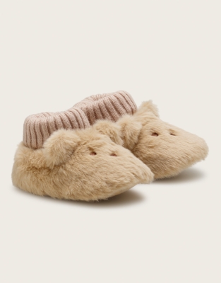 Bear Slipper Booties (0–12mnths)
