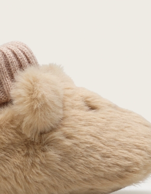 Bear Slipper Booties (0–12mnths)