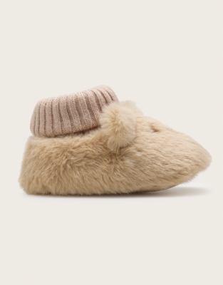 Bear Slipper Booties (0–12mnths)