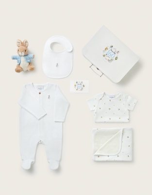 Beatrix Potter Organic-Cotton Blend Peter Rabbit Luxury Gift Set (0-6mths)