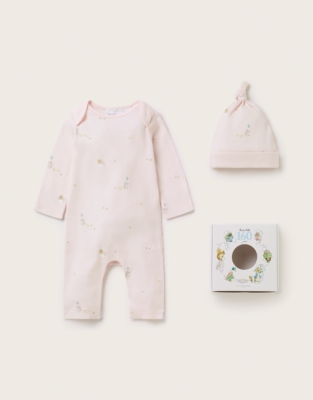 Beatrix Potter Organic-Cotton Jemima Puddle-Duck & Friends New Arrival Gift Set (0-6mths)
