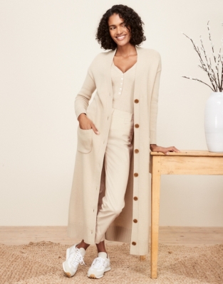 Belted hot sale longline cardigan