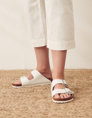 The white best sale company sandals