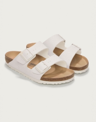 Birkenstock Suede Arizona Sandals - White