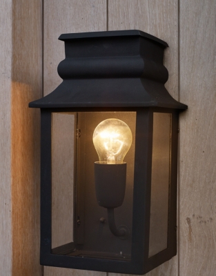 Black Langham Outdoor Wall Lantern