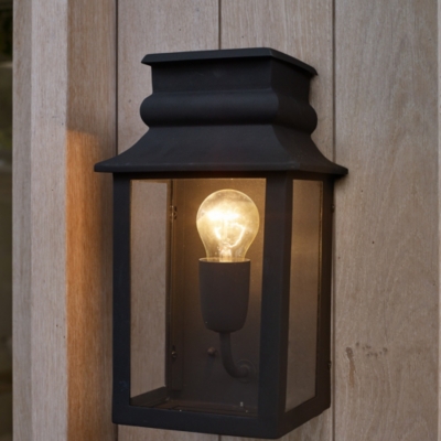 Black Langham Outdoor Wall Lantern