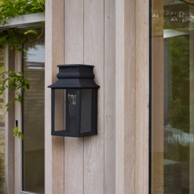 Black Langham Outdoor Wall Lantern