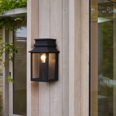 Black Langham Outdoor Wall Lantern