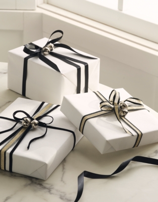 Black Mixed Ribbons – Set of 3