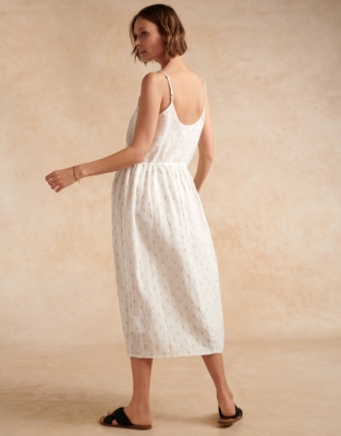 Block Print Linen Sleeveless Dress