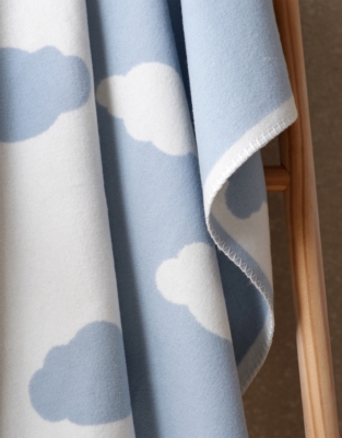 Blue Cloud Baby Blanket