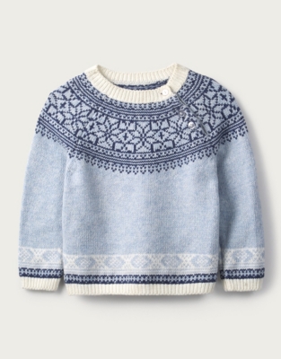 blue fairisle jumper