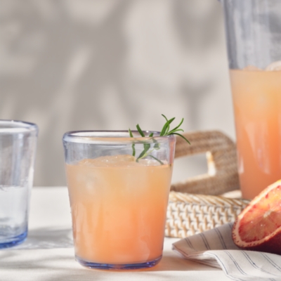 Blue Picnic Stackable Tumbler Glass