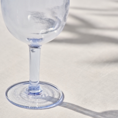 Blue Picnic Stemmed Glass - Blue
