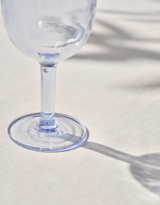Blue Picnic Stemmed Glass - Blue