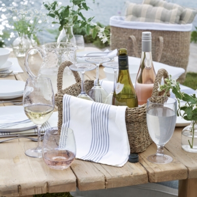 Blue Stripe Napkins Set of 4 Home Accessories Sale The White