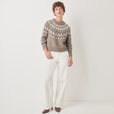 Blurred Fair Isle Jumper
