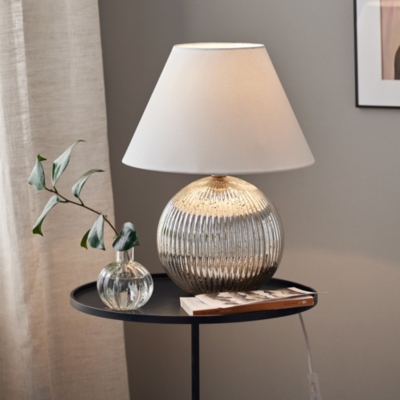 White company shop glass lamp