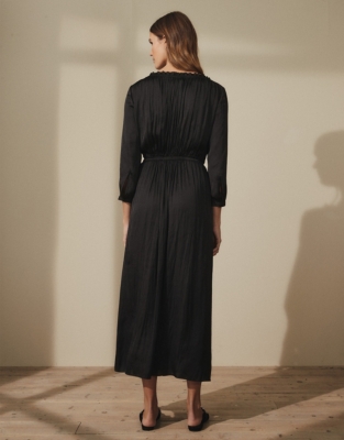 BoatNeck Fit & Flare Midi Dress Clothing Sale The White Company UK