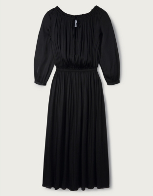 BoatNeck Fit & Flare Midi Dress Clothing Sale The White Company UK