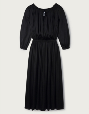 white company black dress