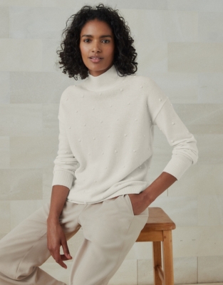 Bobble Knit Sweater All Clothing Sale The White Company US