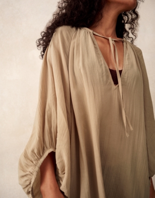 Boho Beach Dress - Olive