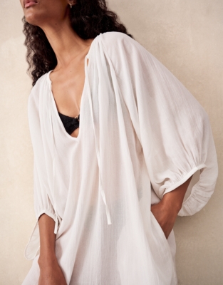 Boho Beach Dress - Porcelain