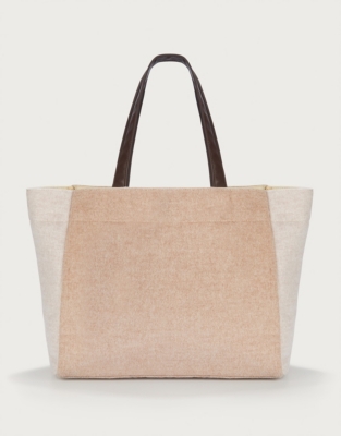 Boiled wool store tote bag