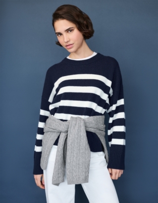 Bold Stripe Jumper with Cashmere