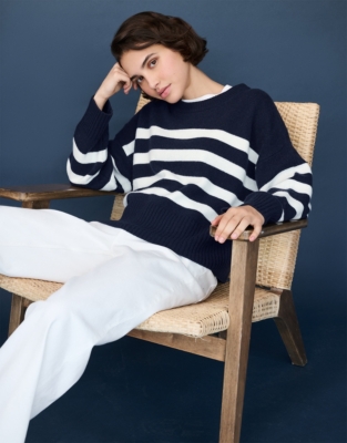 Bold Stripe Jumper with Cashmere