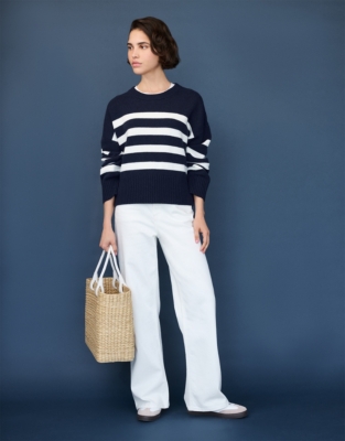 Bold Stripe Jumper with Cashmere