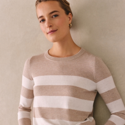 Bold Stripe Jumper with Recycled Cotton