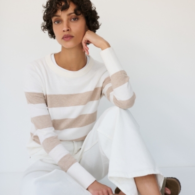 Bold Stripe Jumper with Recycled Cotton