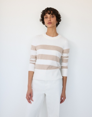 Bold Stripe Jumper with Recycled Cotton