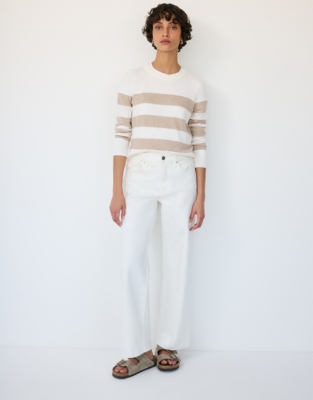 Bold Stripe Jumper with Recycled Cotton